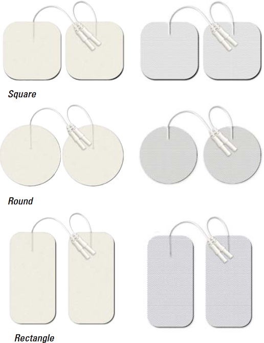 Electrode White Cloth Top 2'x2' Square Self-Adhering, Reusable Use w/ Pro Advantage TENS Units (4/PK 40/CS) by Pro Advantage  ID P640851